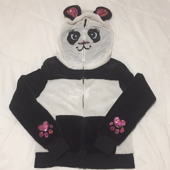 panda zip up hoodie